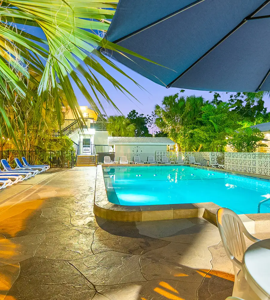 Pool Deck at Sunset