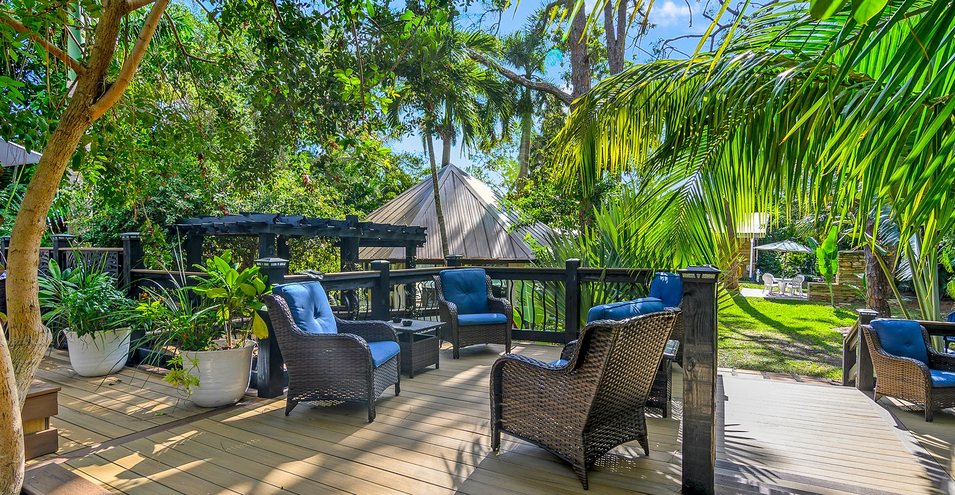 Seating Area Overlooking Garden